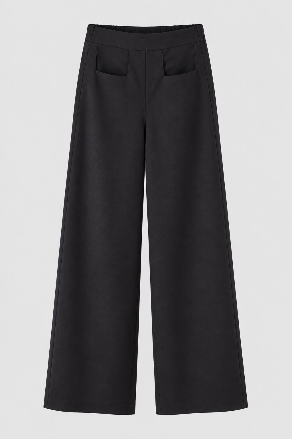 Tokyo wide leg trousers with geometric cuts