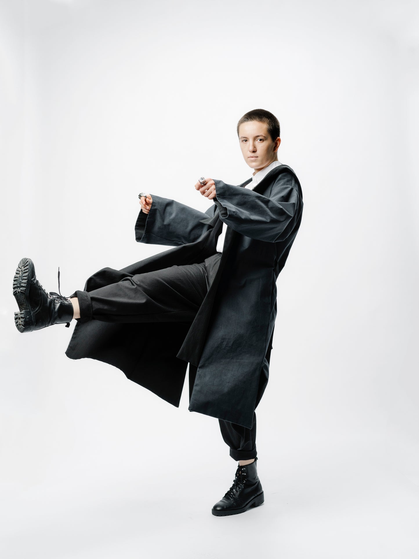 Deconstrukt reversible kimono coat