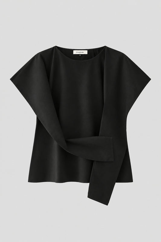 Paris hourglass shaped top with transformer sleeves