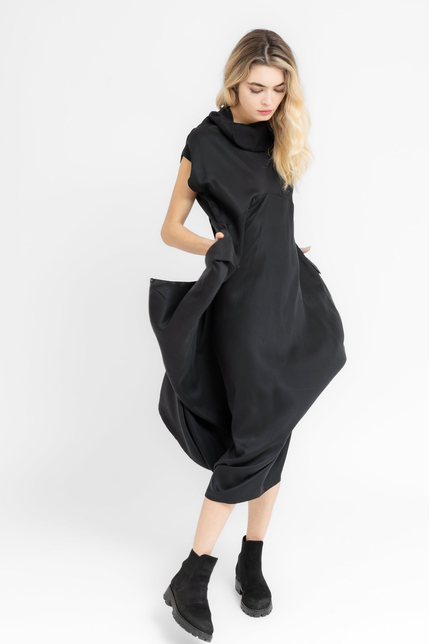 Katachi Fold  flowing geometry dress