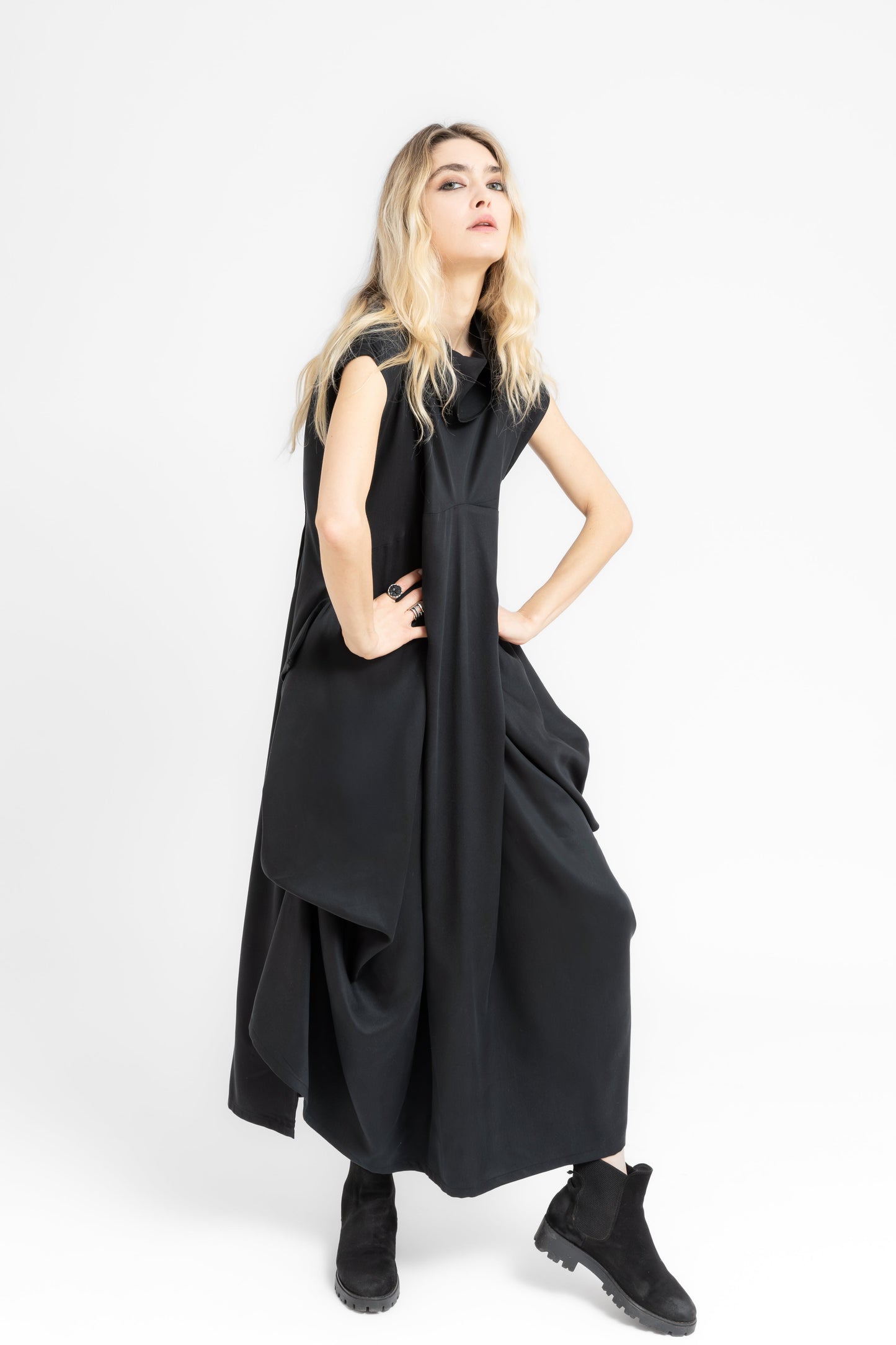 Katachi Fold  flowing geometry dress