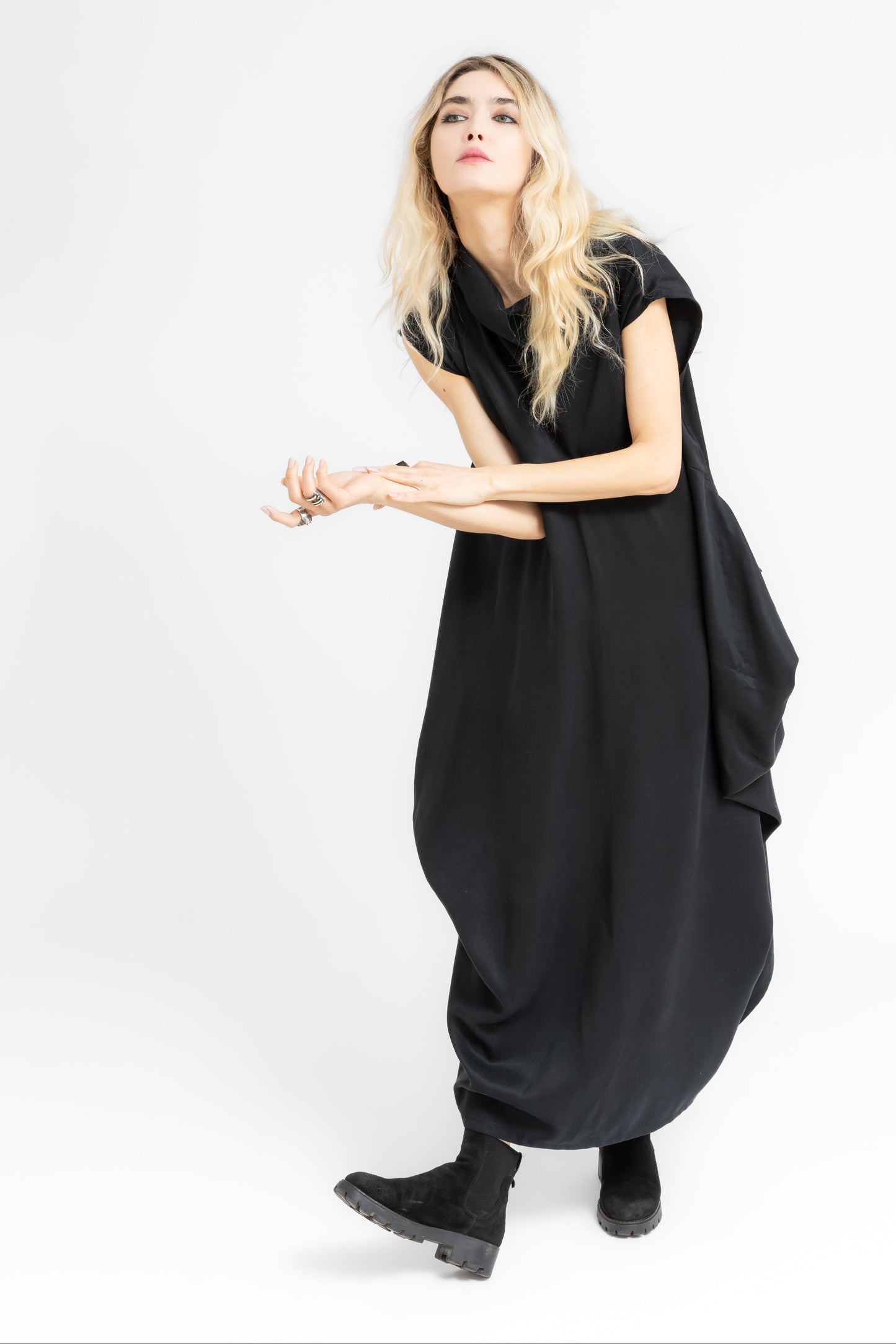 Katachi Fold  flowing geometry dress