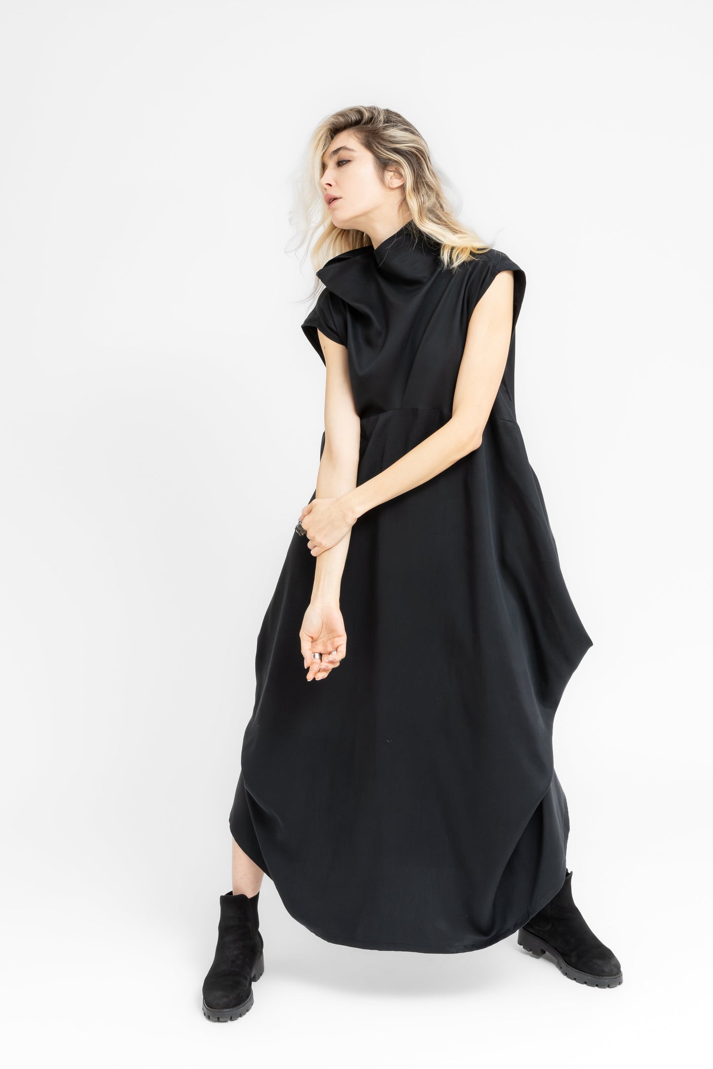 Katachi Fold  flowing geometry dress
