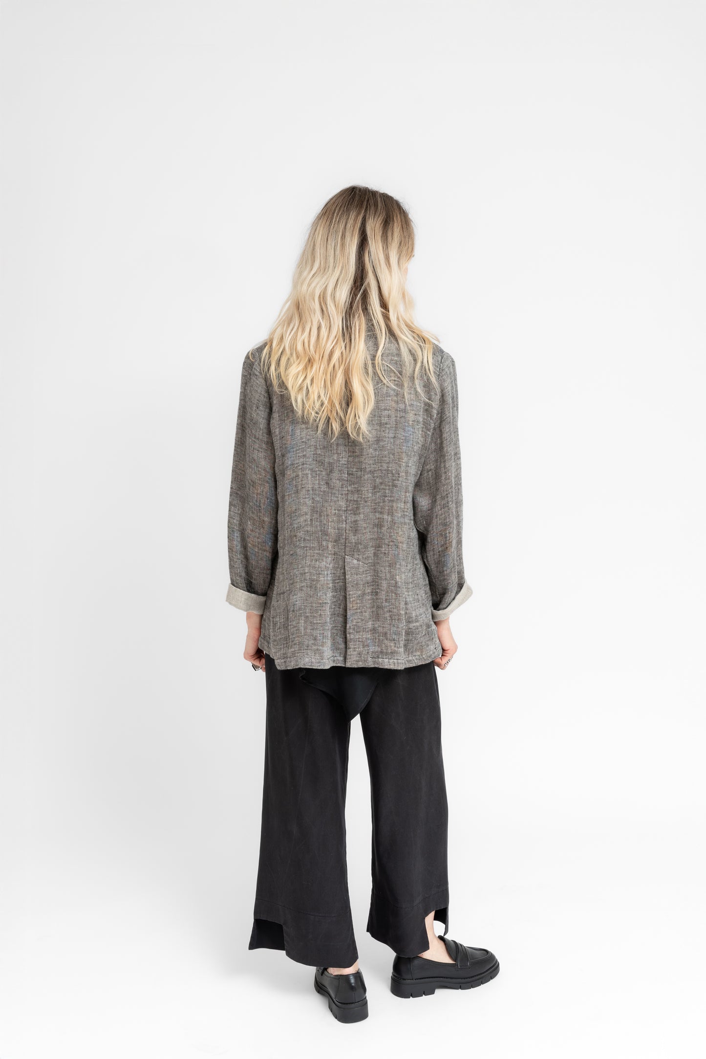 Sunvar blazer with asymmetric lapels