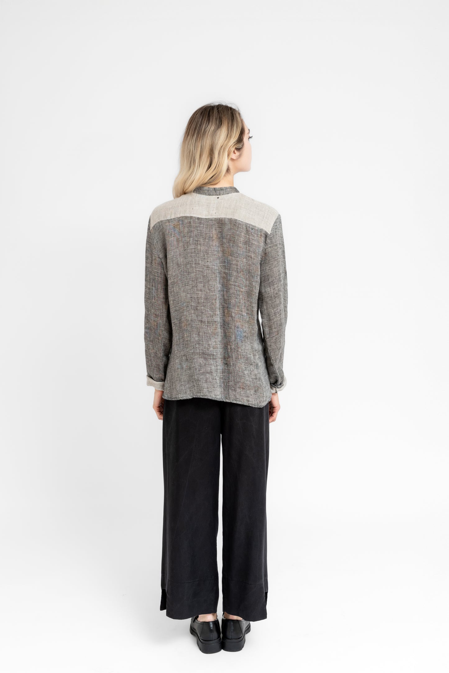 SandStorm Asymmetric Linen Shirt