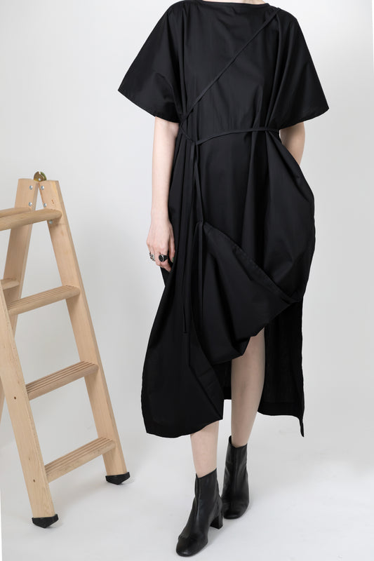 Quiet Rectangle Oversized Multi-Way Cotton Dress