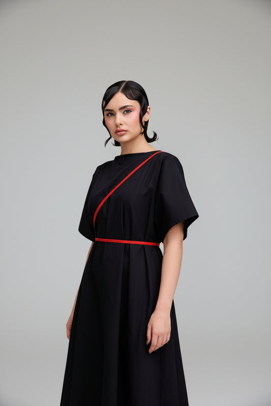 Quiet Rectangle Oversized Multi-Way Cotton Dress