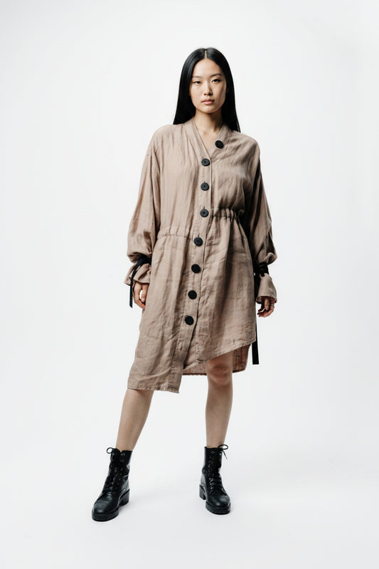 Kirumono kimono shirtdress with straps to wrap around your body