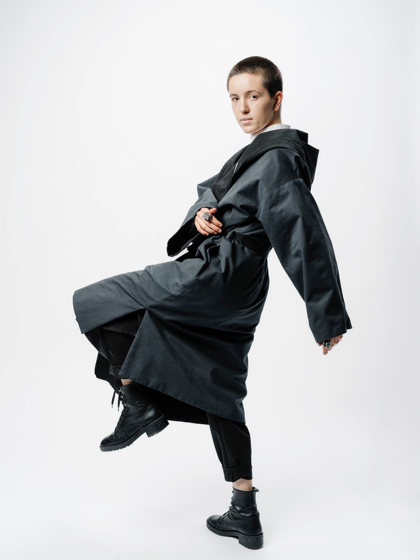 Deconstrukt reversible kimono coat