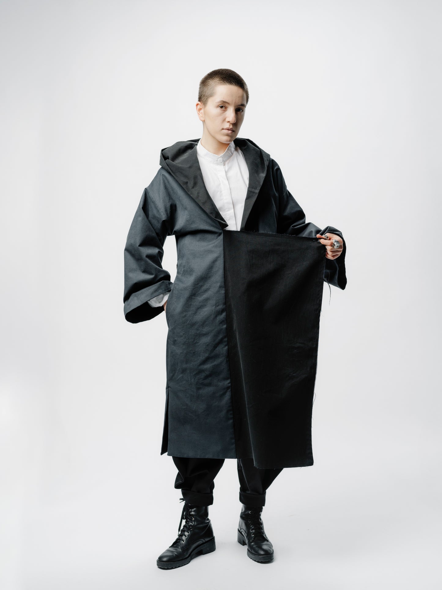 Deconstrukt reversible kimono coat