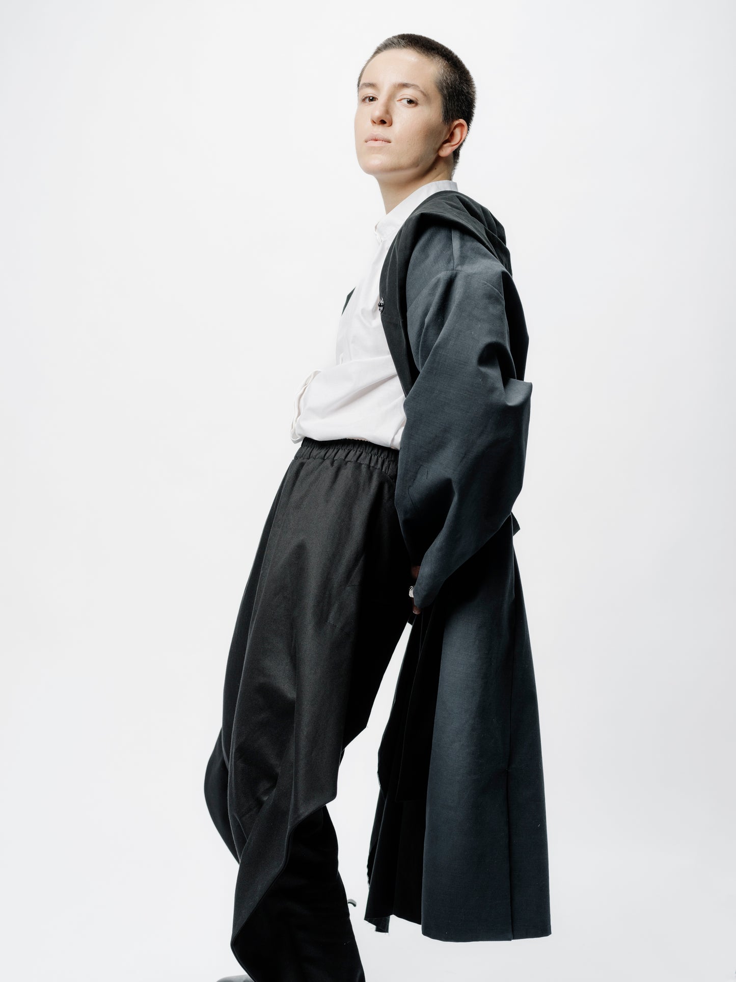 Deconstrukt reversible kimono coat