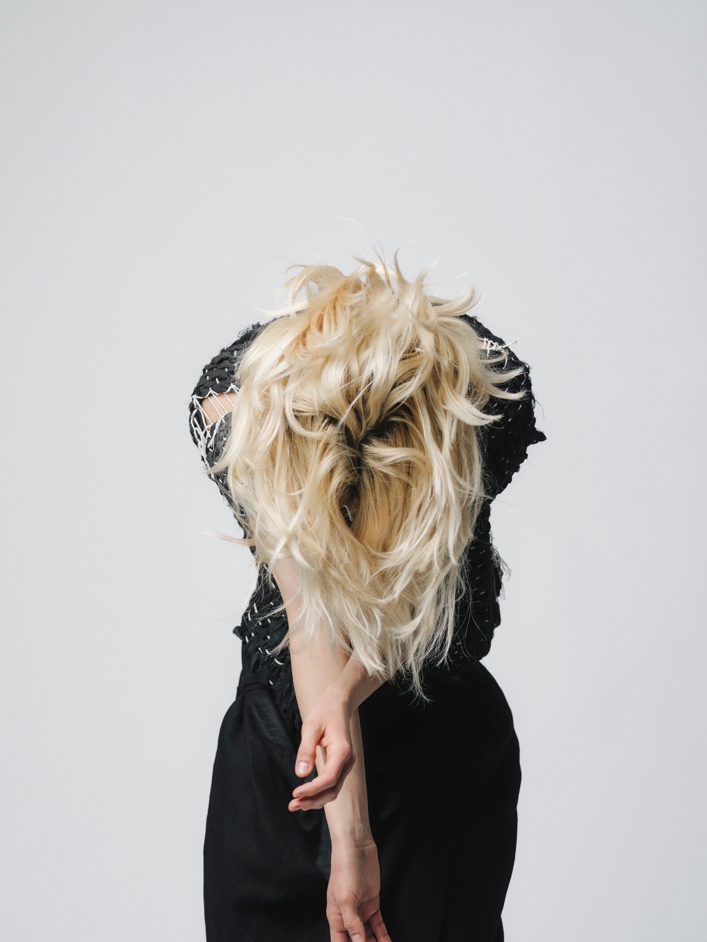 Artisanal avant-garde zero-waste design vest