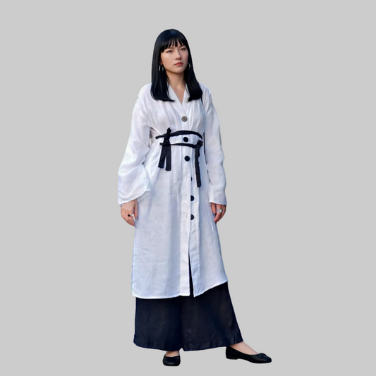 Kirumono kimono shirtdress with straps to wrap around your body
